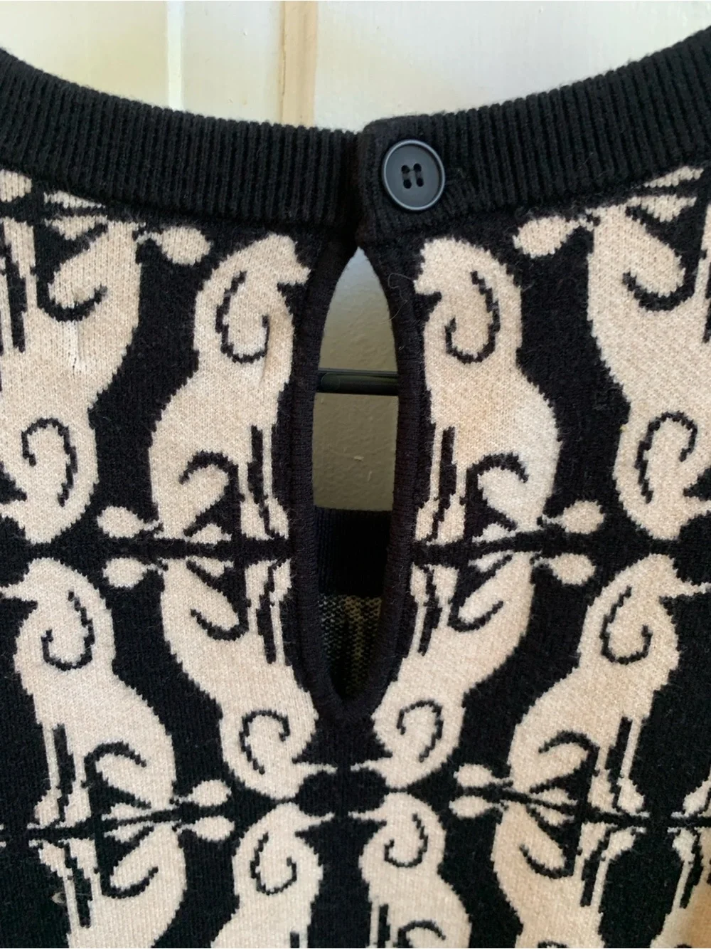 Anthropologie Maeve Harmon Jacquard Poodle Sweater Tee 2X - Picture 5 of 6